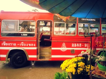 Our bus to Chiang Rai